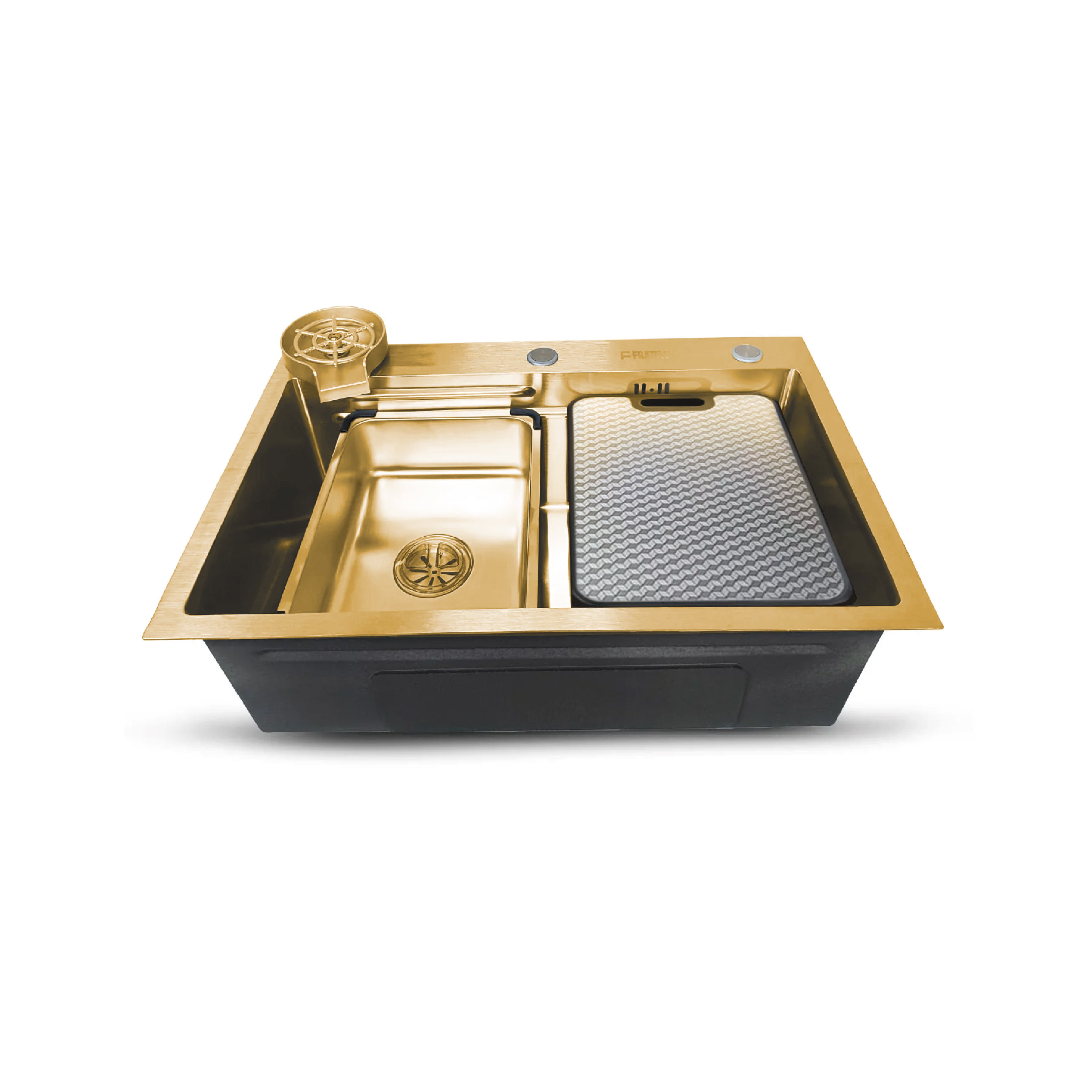 6845G Lavadero Multifuncional De Acero Inox. Gold C/Acces. 68X45X23Cm - Fratelli
